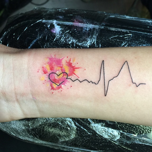 30 Heartbeat Tattoo Designs & Meanings Feel Your Own Rhythm