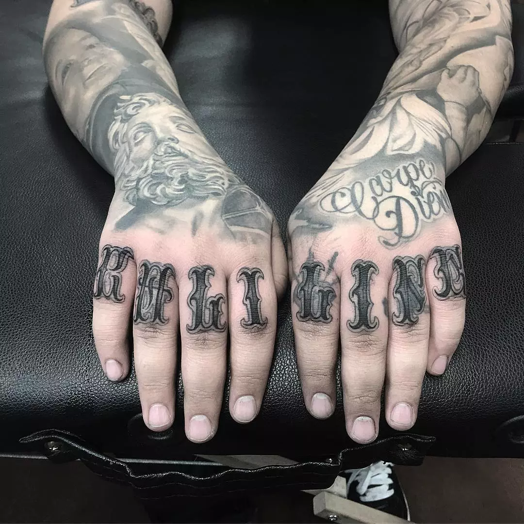 120+ Melhor Desenhos e Significados de Tatuagem Knuckle Auto