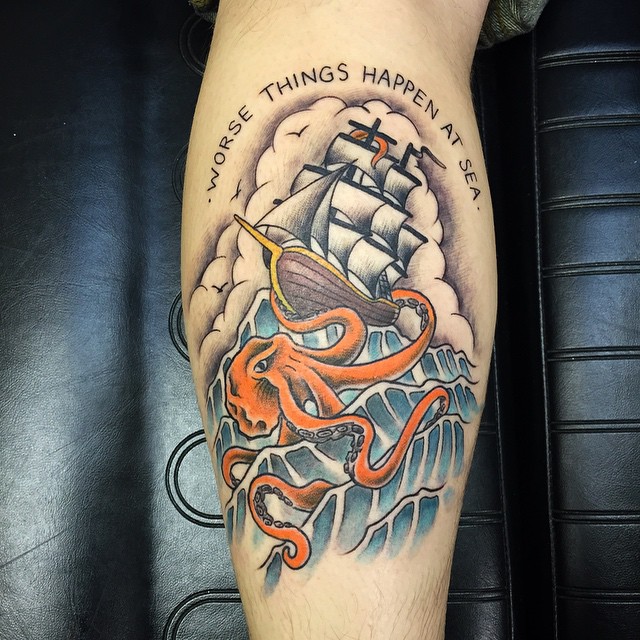 60+ Best Kraken Tattoo Meaning and Designs Legend of The Sea (2019)