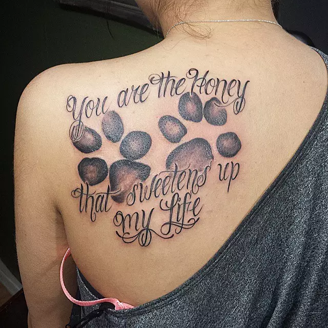 90 Best Paw Print Tattoo Meanings And Designs Nice Trails 2019