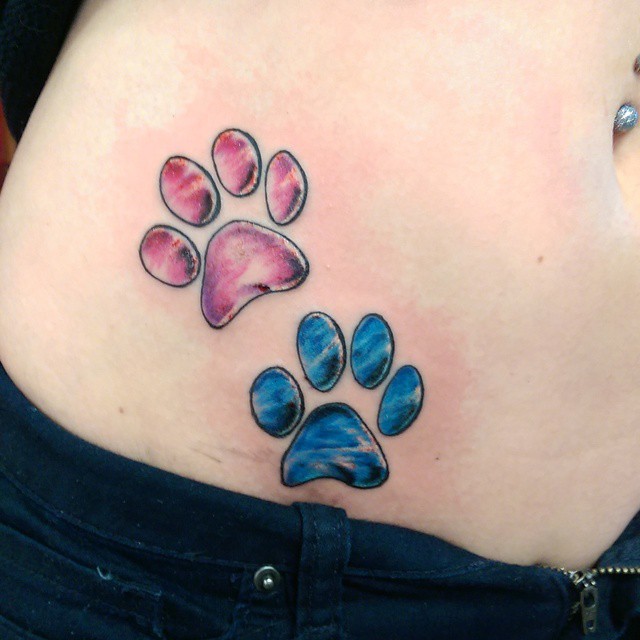 90+ Best Paw Print Tattoo Meanings and Designs - Nice ...