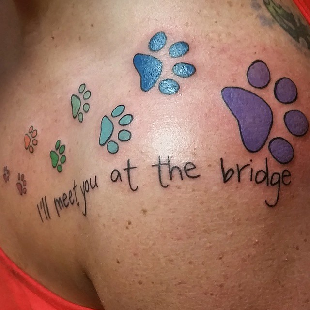 90+ Best Paw Print Tattoo Meanings and Designs Nice Trails (2019)