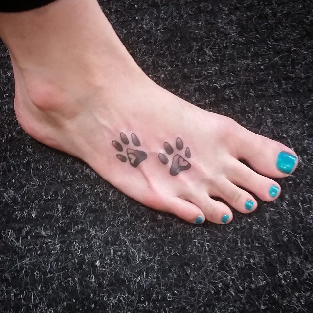 90+ Best Paw Print Tattoo Meanings and Designs Nice Trails (2019)