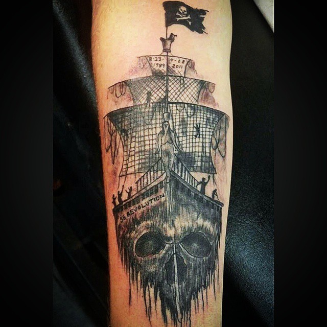 95 Best Pirate Ship Tattoo Designs Meanings 2019