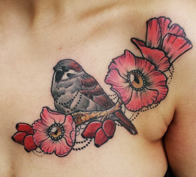 65+ Cute Sparrow Tattoo Designs & Meanings - Spread Your ...