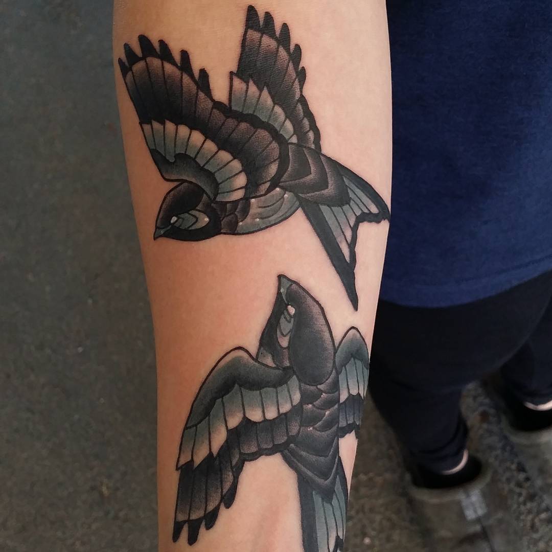 80+ Best Swallow Bird Tattoo Meaning and Designs Fly in The Sky (2019)