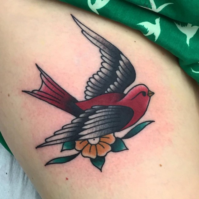 Swallow Bird Tattoo Pictures 60