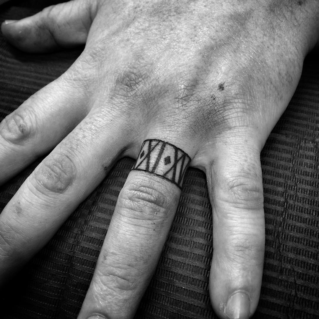 55+ Wedding Ring Tattoo Designs & Meanings True