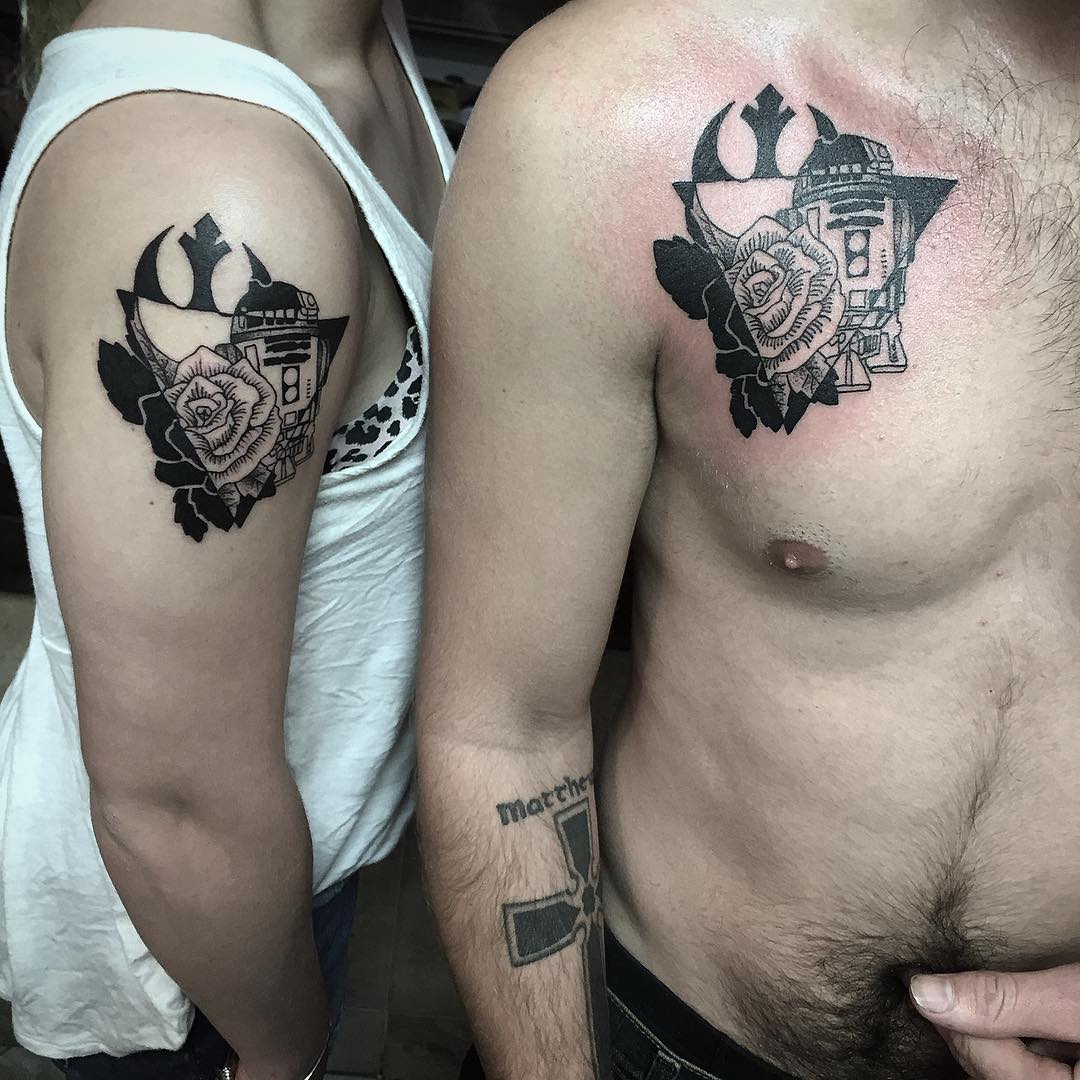 81-unique-matching-couples-tattoo-ideas-in-2019-ecemella