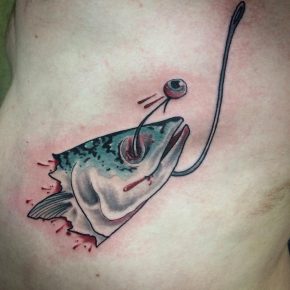 75 Cool Fish Hook Tattoo Ideas - Hooking Yourself with Ink Worth Designs