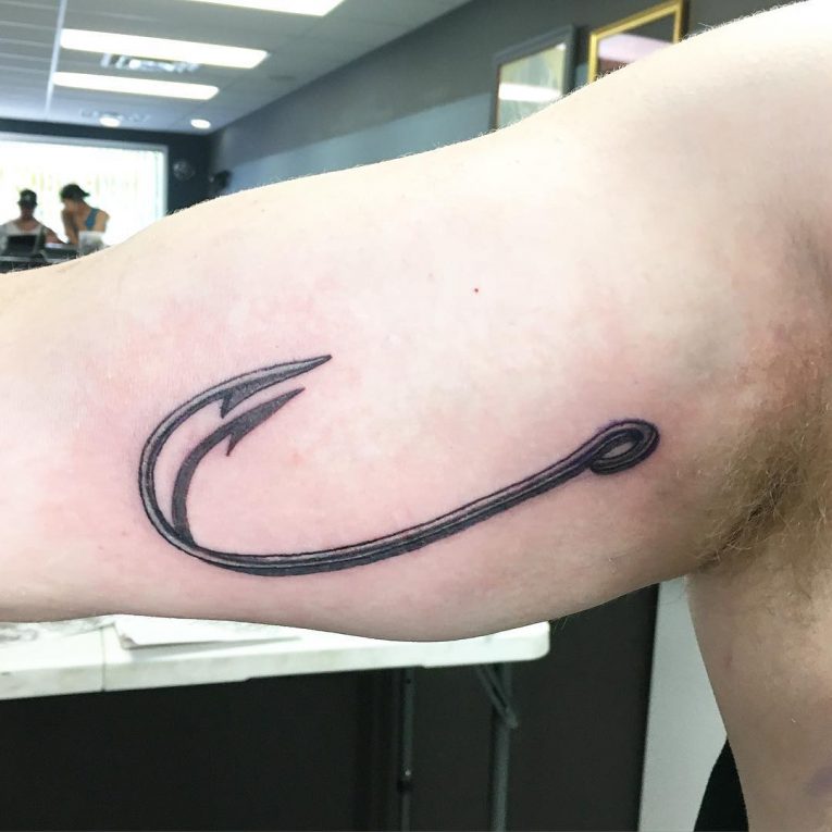 Cool Fish Hook Tattoo Ideas Hooking Yourself With Ink Worth Designs