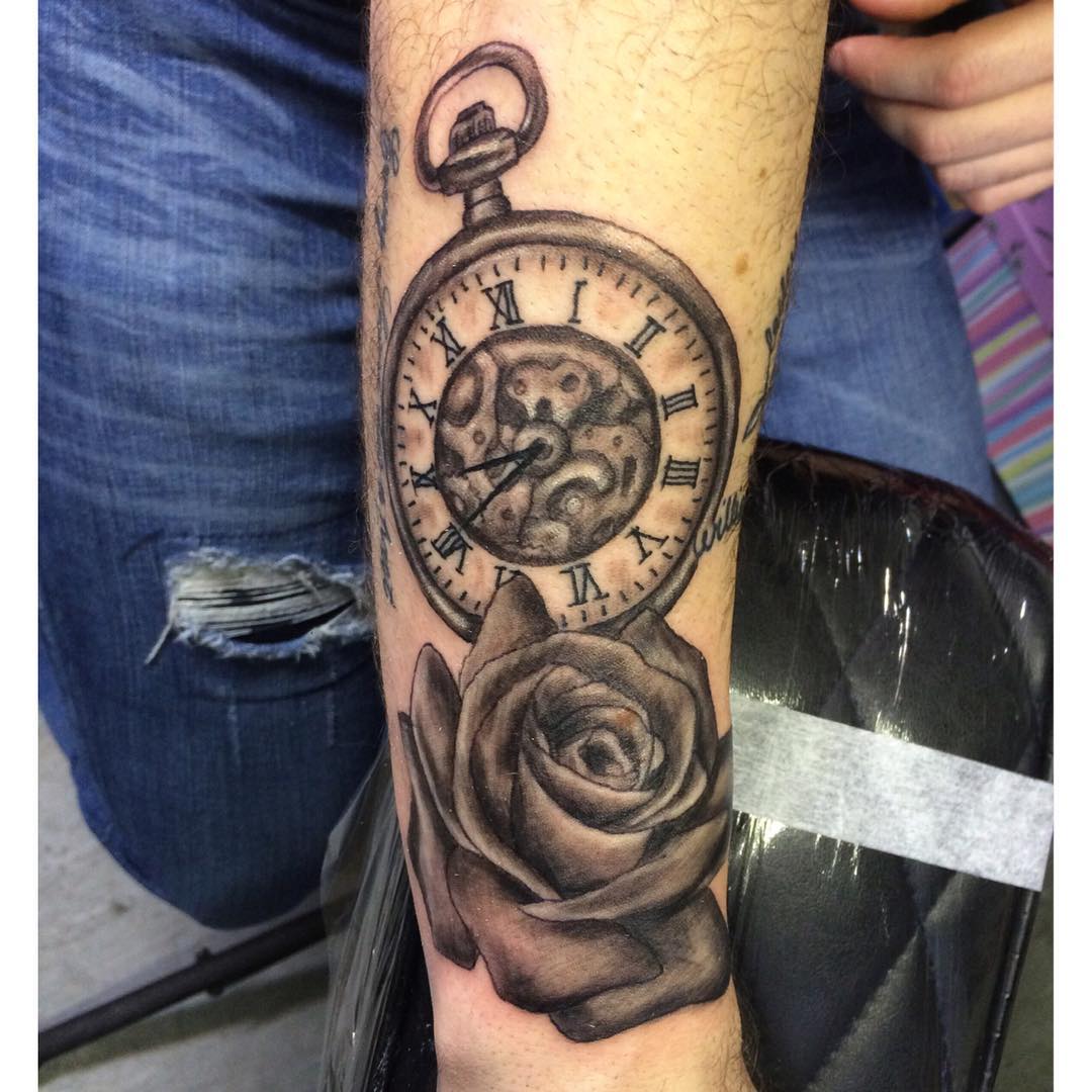 Pocket Watch Tattoo Small