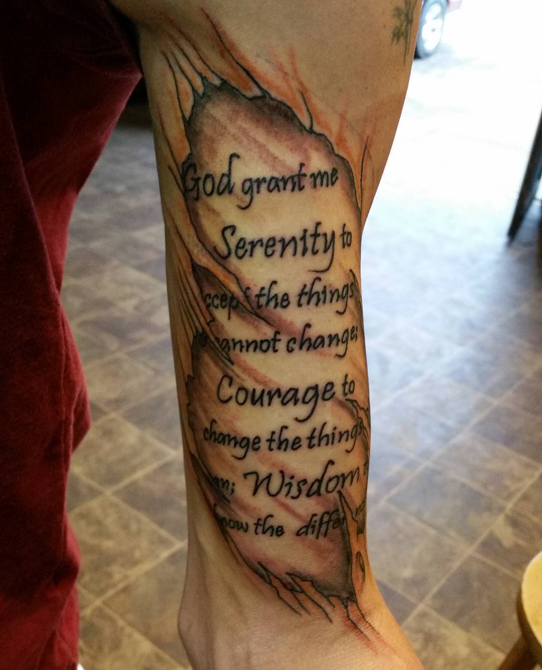 Pin by Tally Herbig on tatoos | Prayer tattoo, Serenity prayer tattoo