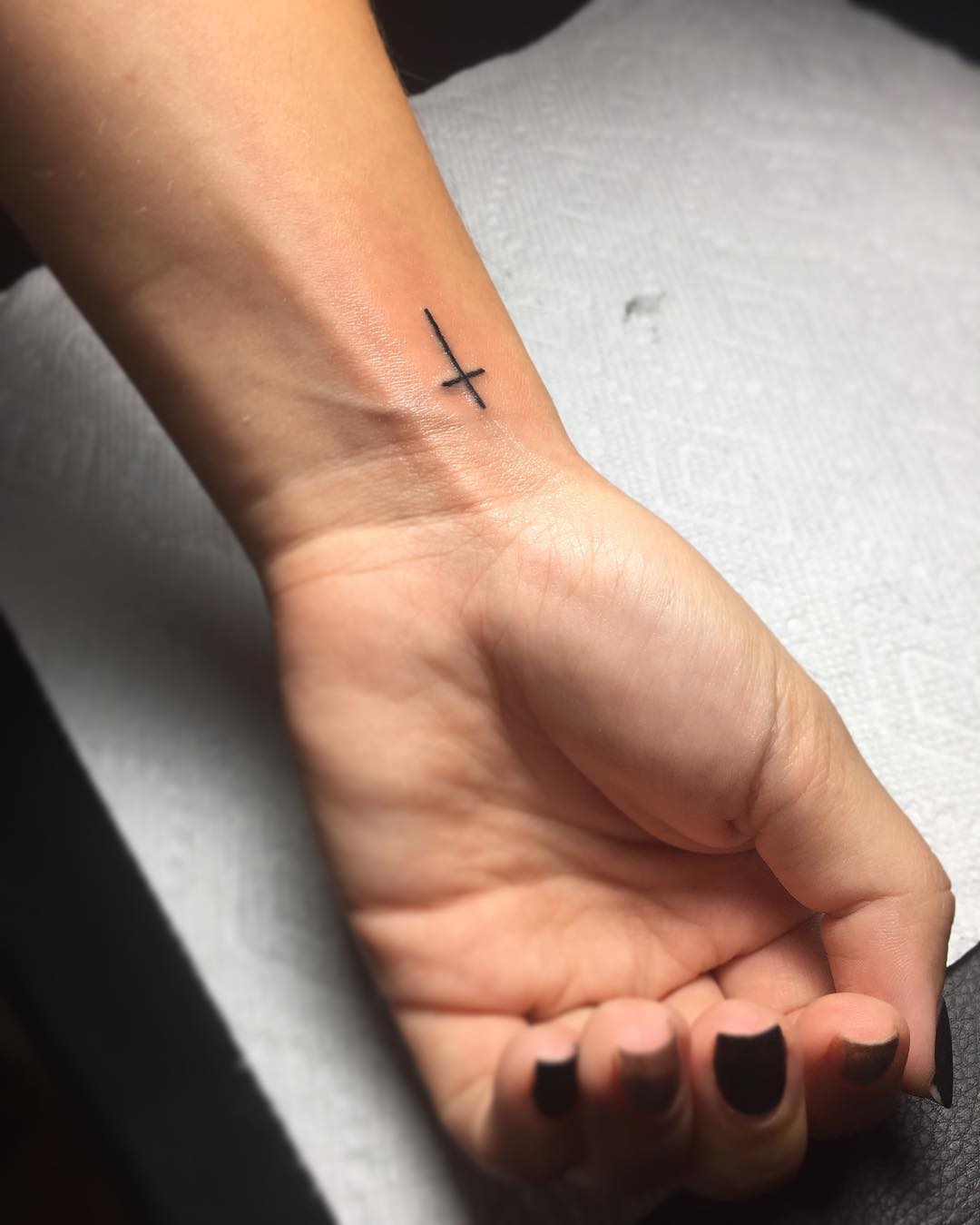 Small Cross Tattoos On The Wrist Free