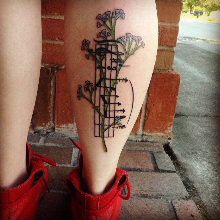 75+ Lovely Music Note Tattoo Ideas For Those Who Is In Love With Music