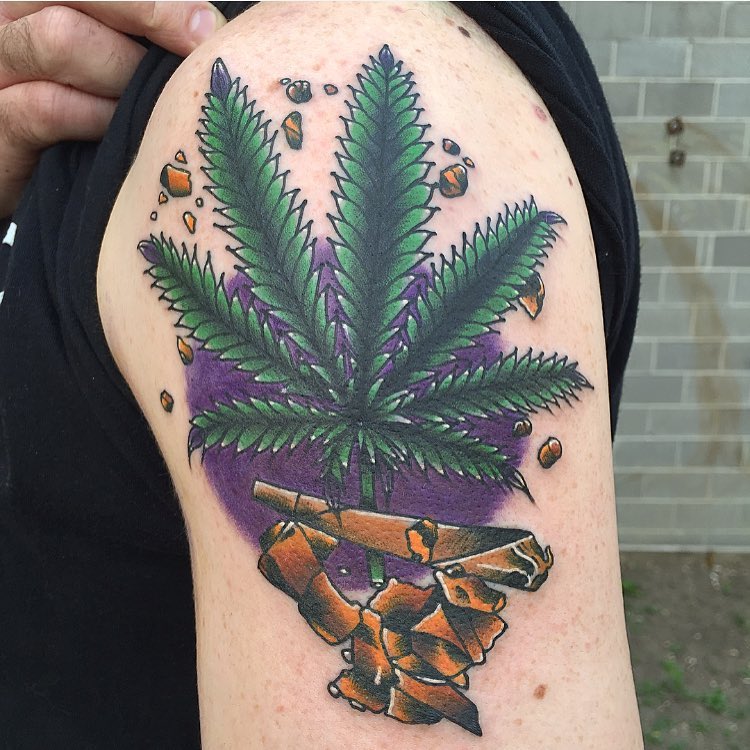 60+ Hot Weed Tattoo Designs – Legalized Ideas in (2019)