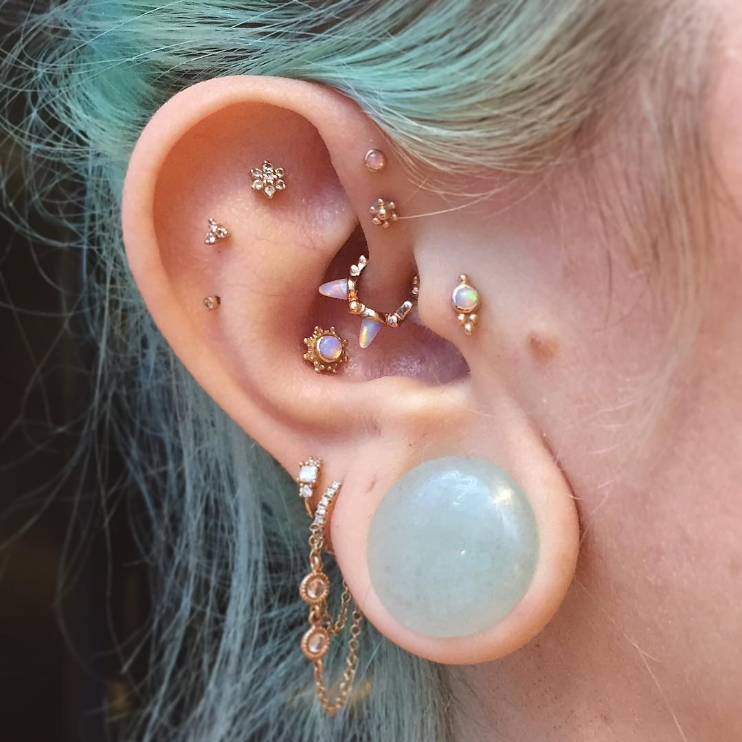 60 Trendy Types Of Ear Piercings And Combinations Choose Your Look 