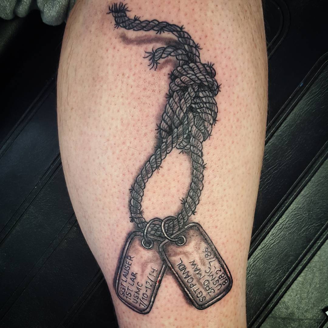45 Inspirational Dog Tag Tattoo Designs What Makes Them So Special 