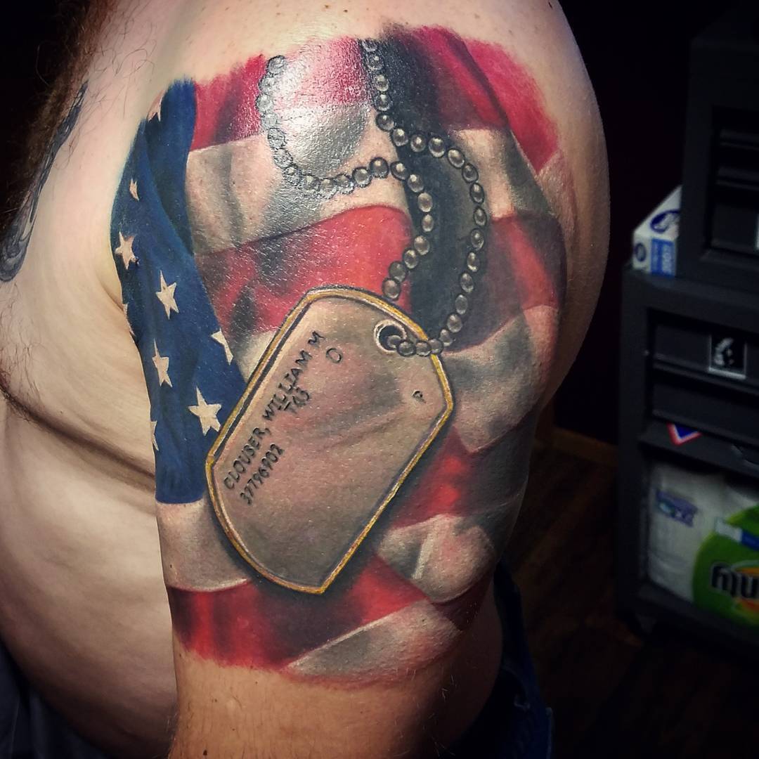 45 Inspirational Dog Tag Tattoo Designs What Makes Them So Special?
