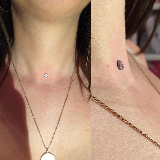 55 Elegant Microdermal Piercing Ideas - All You Need to Know