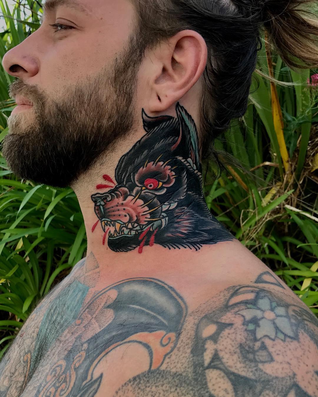 Neck Tattoos Men