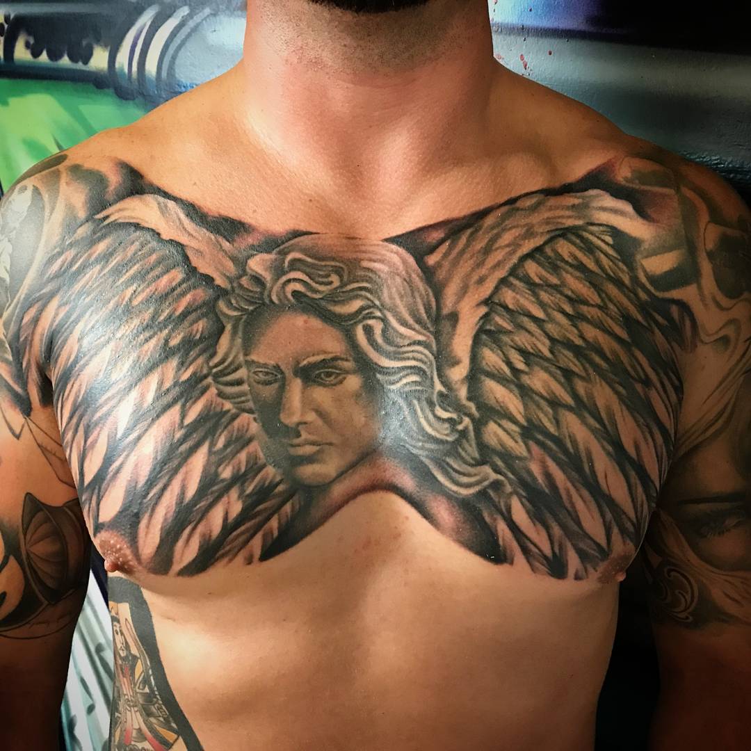 110+ Best Guardian Angel Tattoos Designs &amp; Meanings (2019)