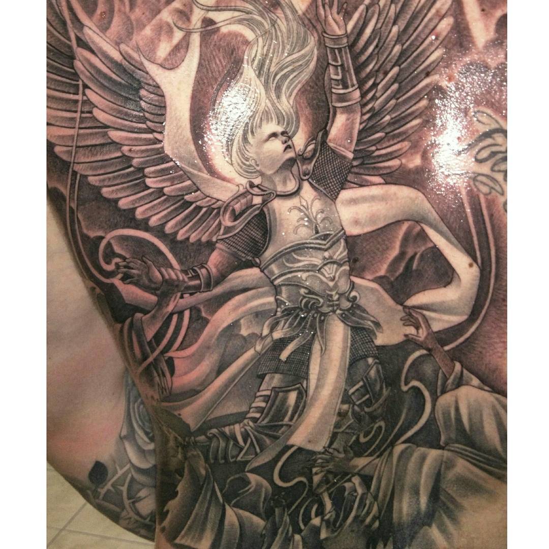 110+ Best Guardian Angel Tattoos Designs & Meanings (2019)