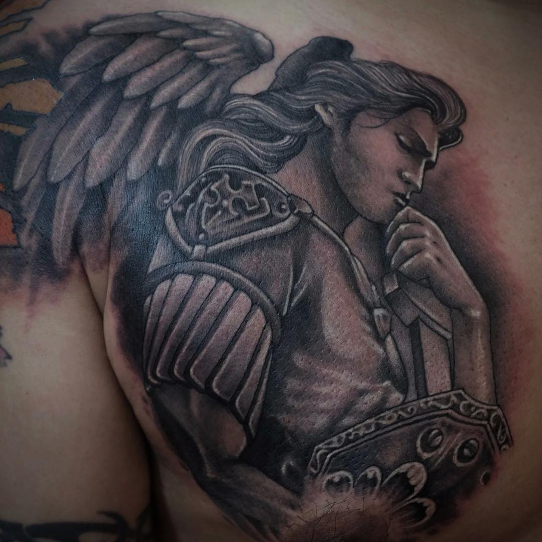 110+ Best Guardian Angel Tattoos - Designs & Meanings (2019)