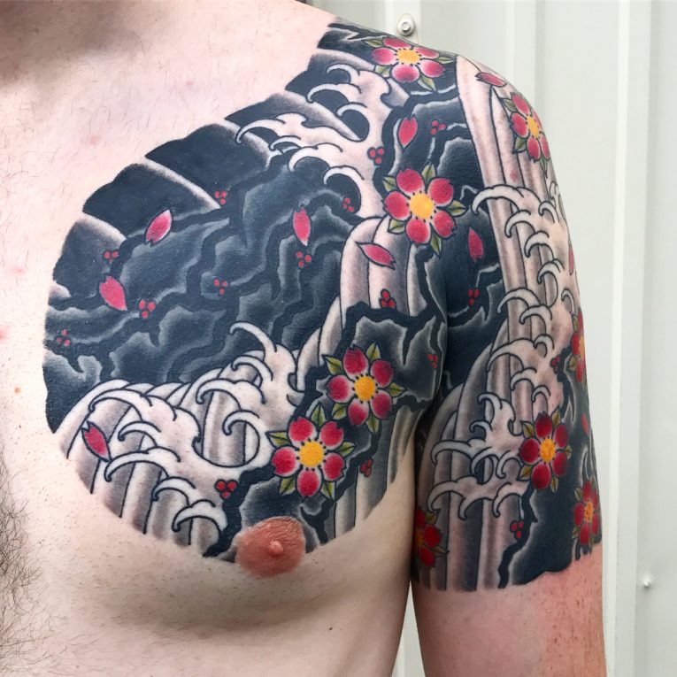 75+ Best Japanese Cherry Blossom Tattoo - Designs & Meanings 2019