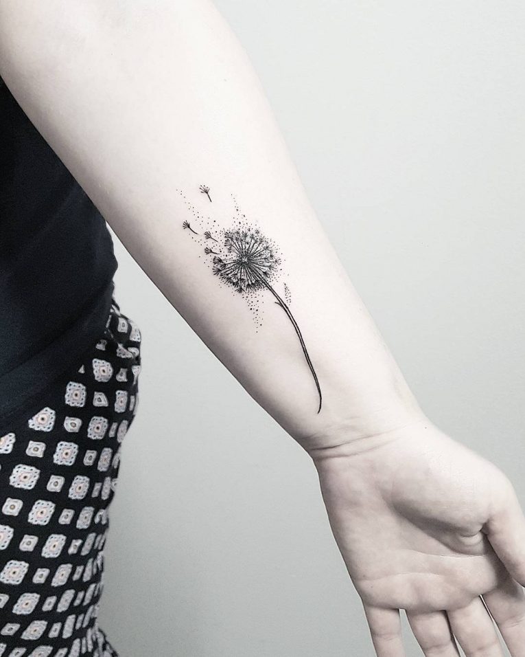 65+ Best Dandelion Tattoos Designs & Meanings Flowering Plant (2019)