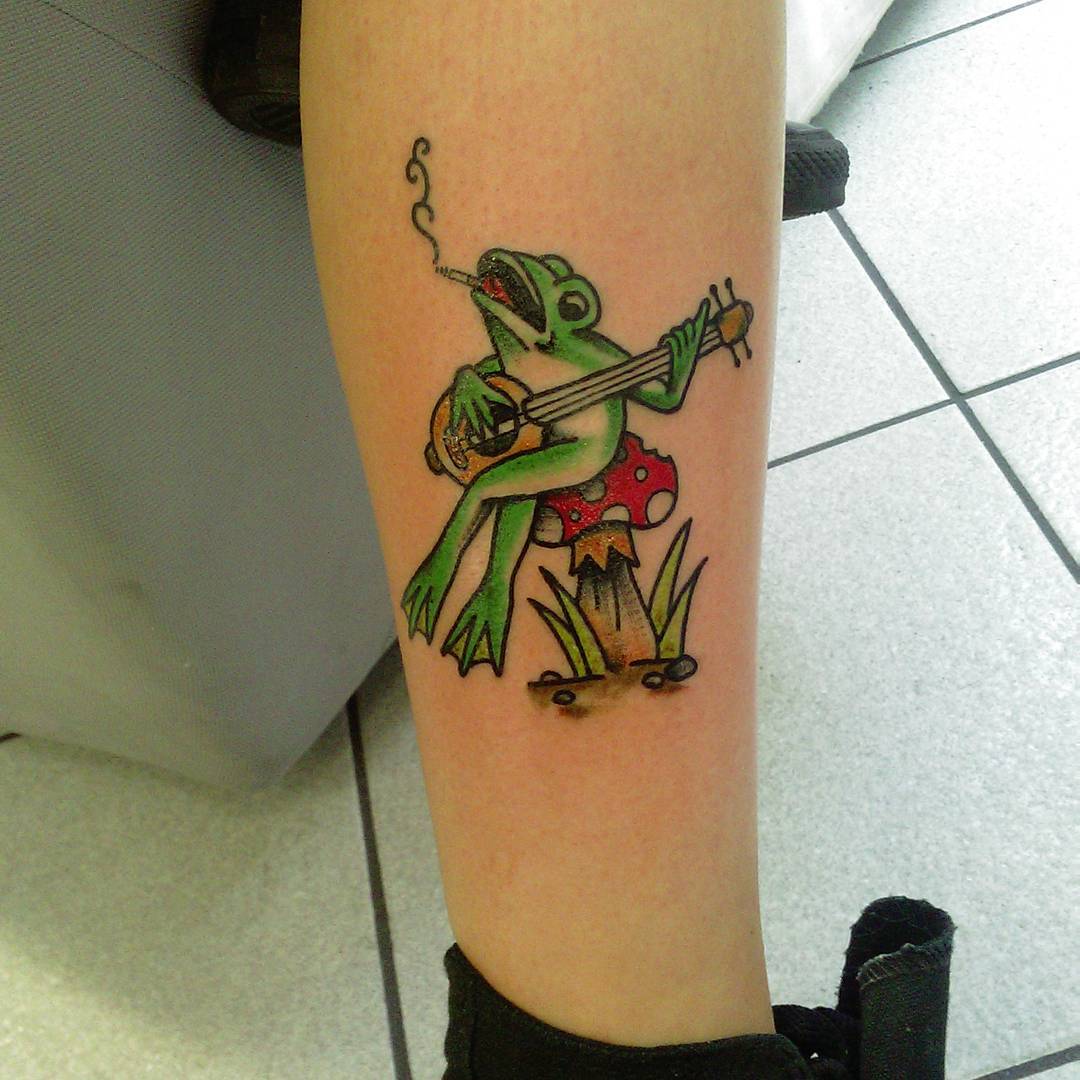 Lucky Frog Tattoo Designs Meaning Placement