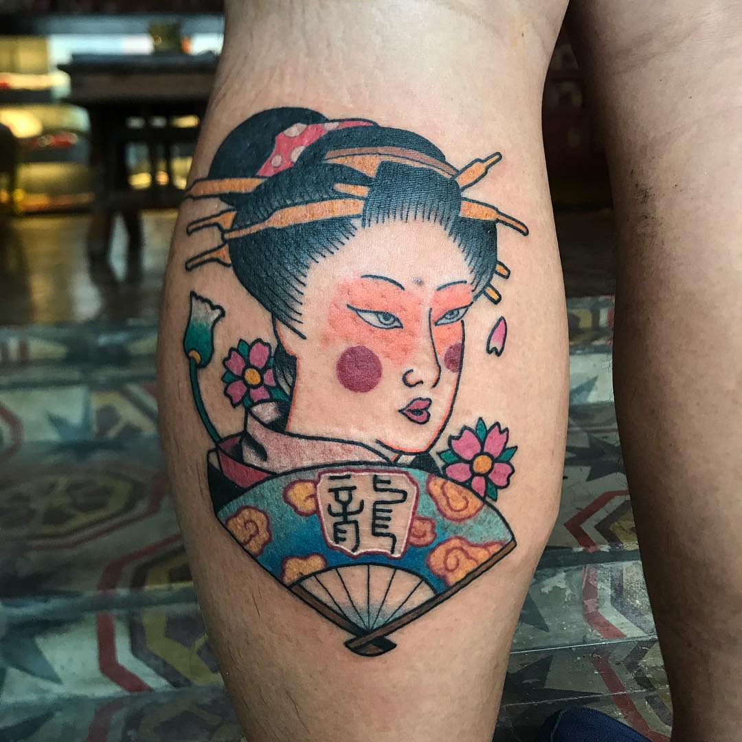 Colorful Japanese Geisha Tattoos Meanings And Designs