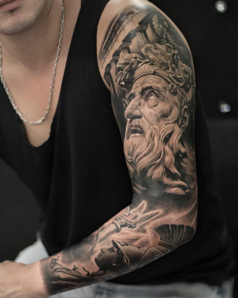 85+ Ancient Greek God Mythology Tattoos - Symbols ...