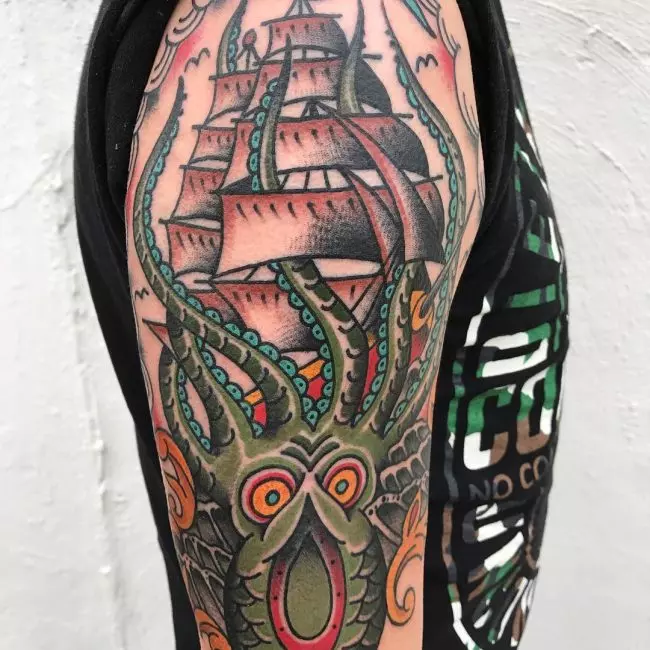 60 Best Kraken Tattoo Meaning And Designs Legend Of The