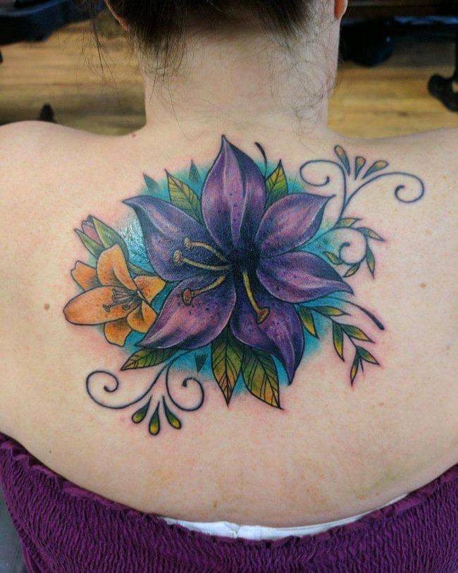 80+ Lily Flower Tattoo Designs & Meaning - Tenderness & Luck (2019)