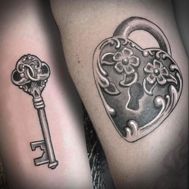 85+ Best Lock and Key Tattoos Designs & Meanings 2019