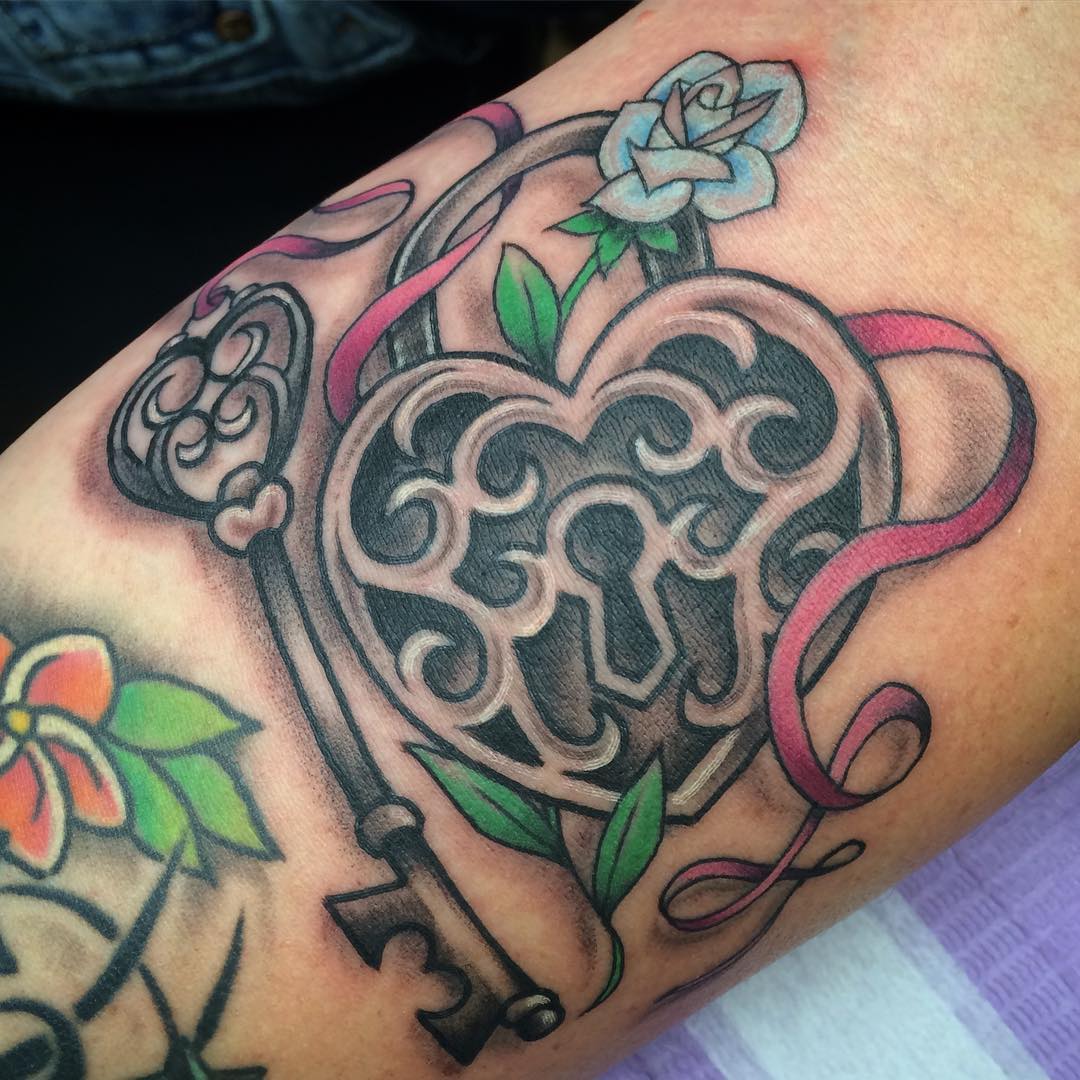 85+ Best Lock and Key Tattoos Designs & Meanings 2019