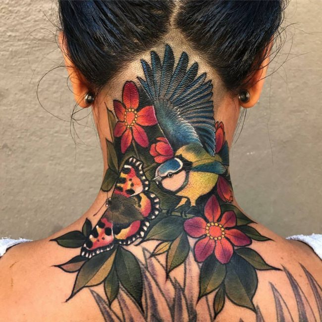 75+ Best Neck Tattoos For Men and Women - Designs ...