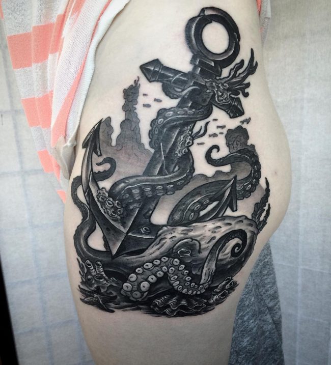 120+ Best Marine Octopus Tattoos Designs & Meanings (2019)