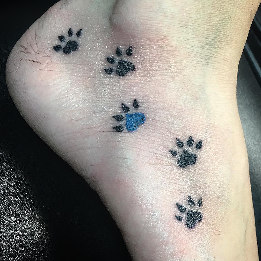 90+ Best Paw Print Tattoo Meanings and Designs Nice Trails (2019)
