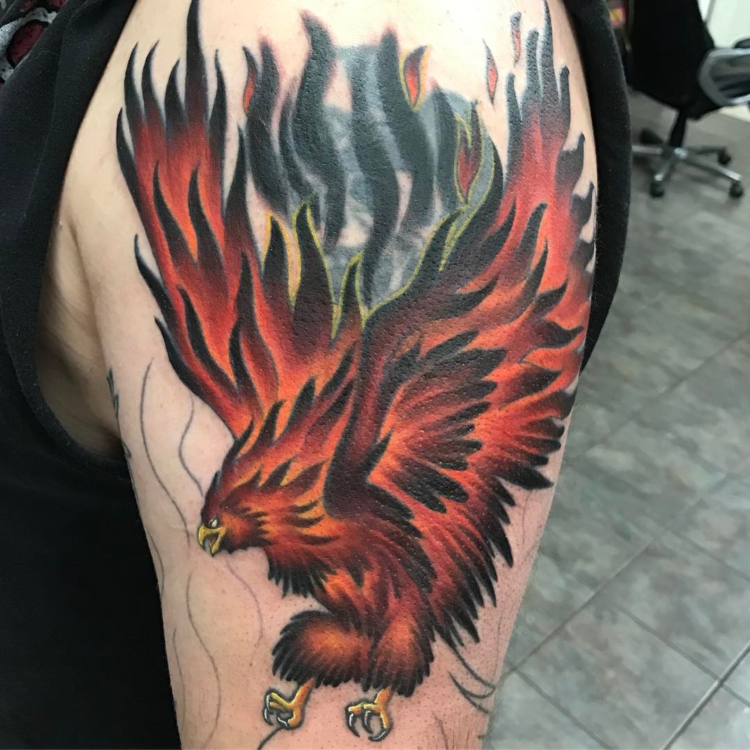 Best Phoenix Tattoo Designs Meanings Mysterious Bird