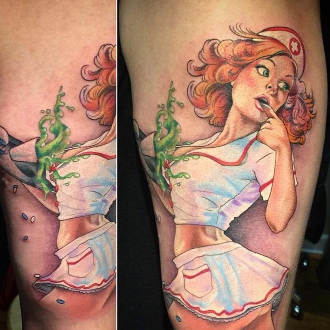 90 Best Pinup Tattoo Girl Designs And Meanings Add Style In 2019 