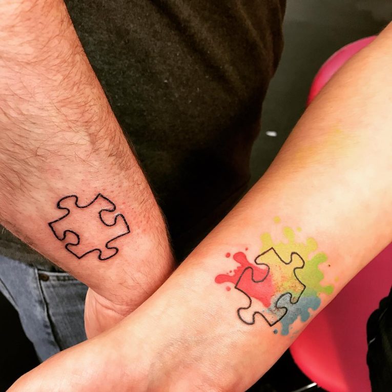 75+ Best Exclusive Puzzle Pieces Tattoos Designs & Meanings (2019)