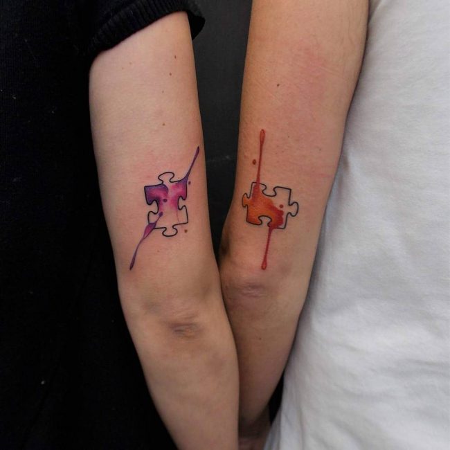 75+ Best Exclusive Puzzle Pieces Tattoos Designs & Meanings (2019)
