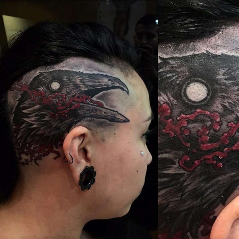 75+ Best Raven Tattoo - Designs & All Meanings (2019)