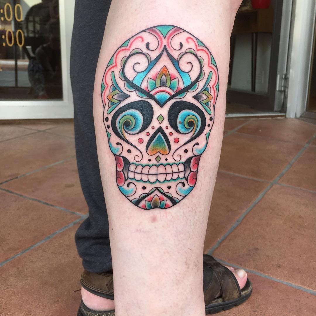 125+ Best Sugar Skull Tattoo - Designs & Meaning (2019)