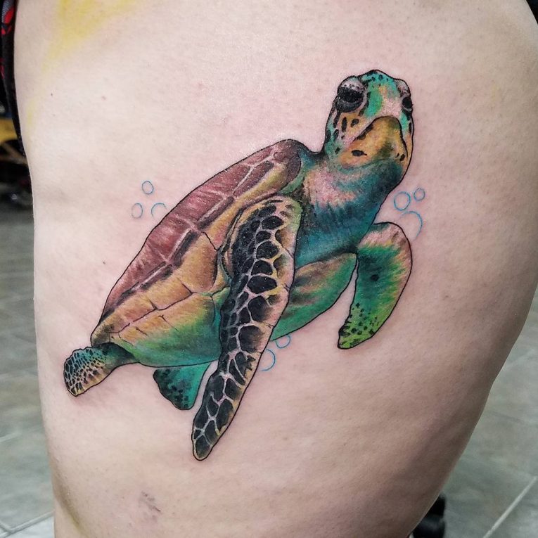 85+ Best Sea Turtle Tattoo Designs & Meanings (2019)