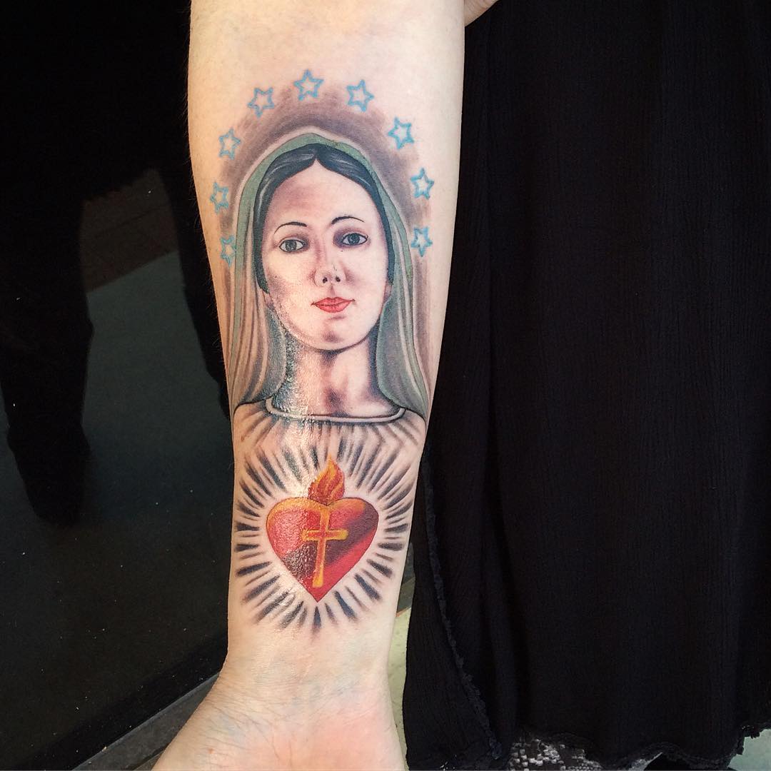 75+ Best Spiritual Virgin Mary Tattoo Designs & Meanings (2019)