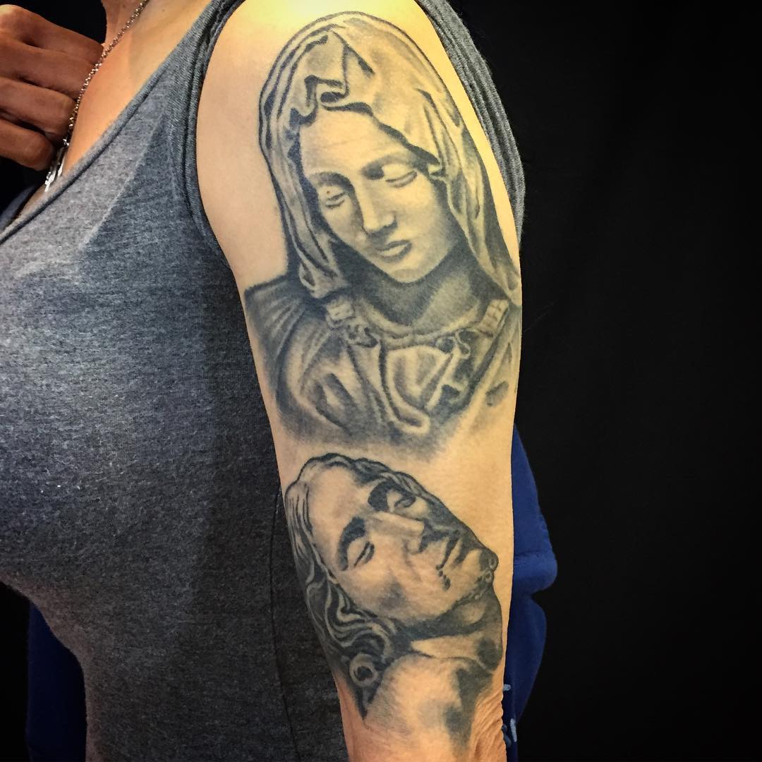 Best Spiritual Virgin Mary Tattoo Designs Meanings