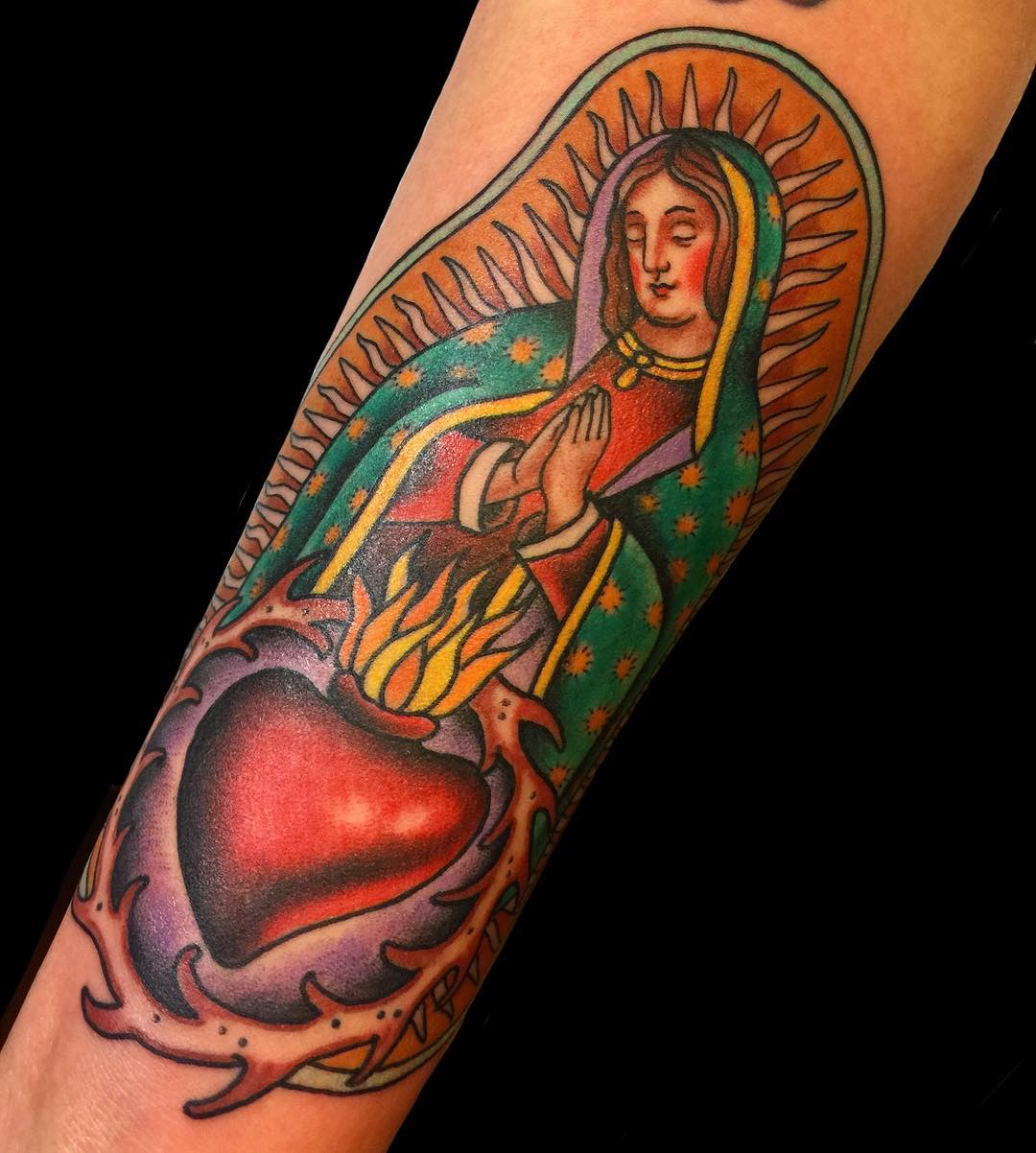 75+ Best Spiritual Virgin Mary Tattoo Designs & Meanings (2019)